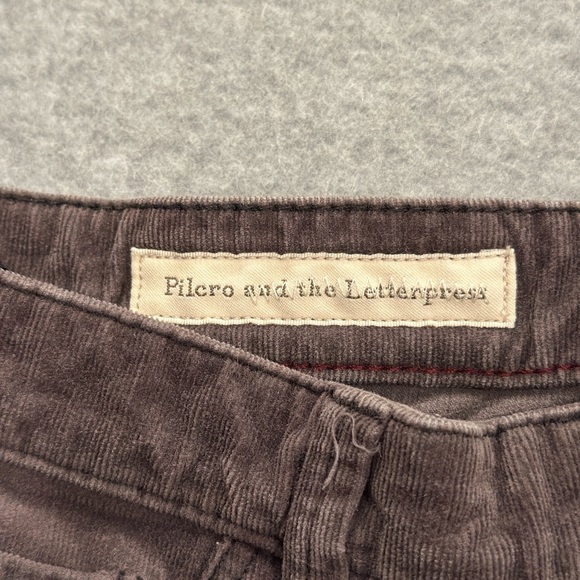 Pilcro and the Letterpress Charcoal Corduroy Pants - Picture 2 of 8
